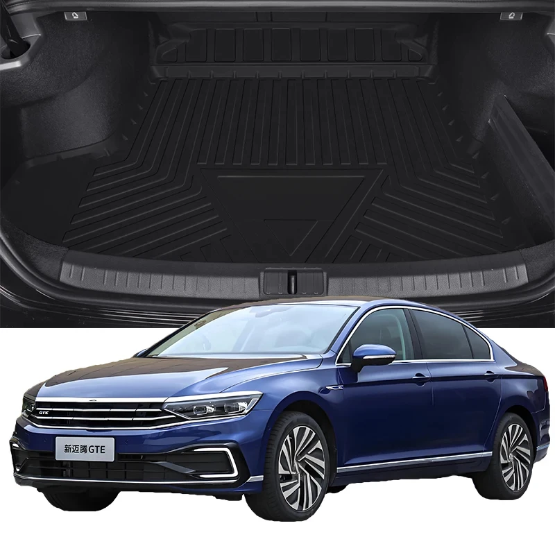 Upgrade TPE Car Rear Trunk Mats Storage Pads Cargo Tray Dustproof Waterproof Protecion Cushion For Volkswagen Magotan B7 B8 B9