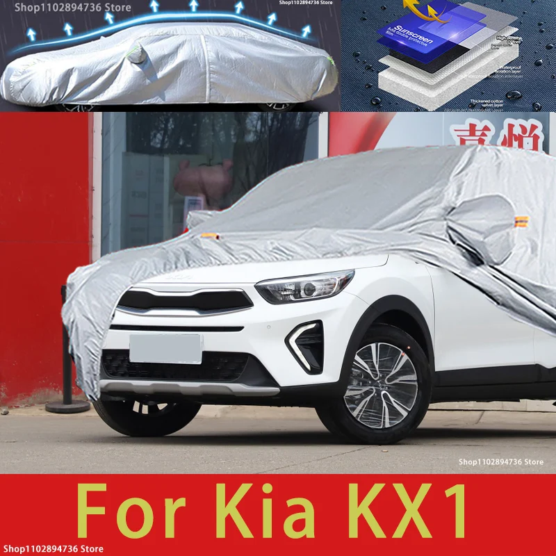 

For Kia KX1 Car protective cover, sun protection, cooling protection, car clothing, car paint protection auto