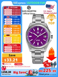 San Martin Neue Gada Mode Sport Uhr 39mm NH35 Automatische Mechanische Männer Uhren Kleid Wasserdicht 100m Leucht SN0129