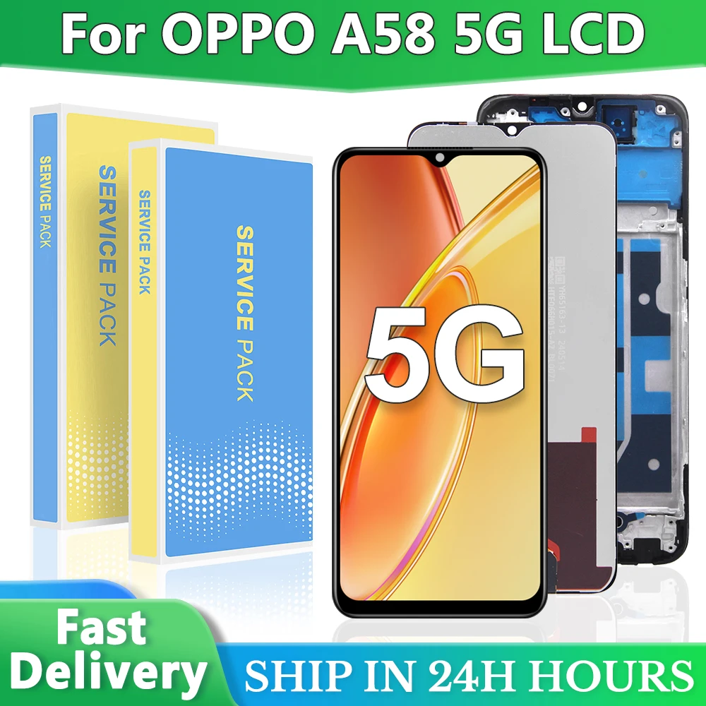 A78 5G Display For Oppo A58 5G CPH2483 CPH2495 LCD Display Touch Screen Digitizer Assembly Replacement For A78 5G Display Screen