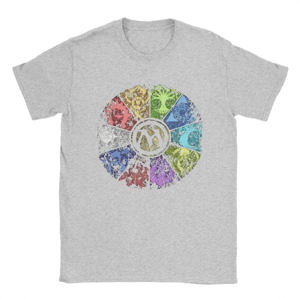 Vintage Magic   Gathering MTG T-Shirts for Men Round Neck 100% Cotton T Shirts Guild Wheel Short Sleeve Tees Gift Idea merch