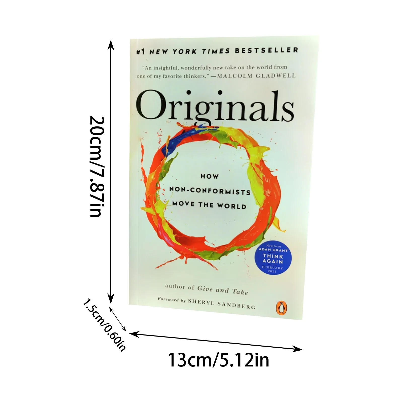 Originelen van Adam Grant Hoe niet-conformisten de wereld bewegen Paperback-roman in het Engels Bestseller uit New York Times