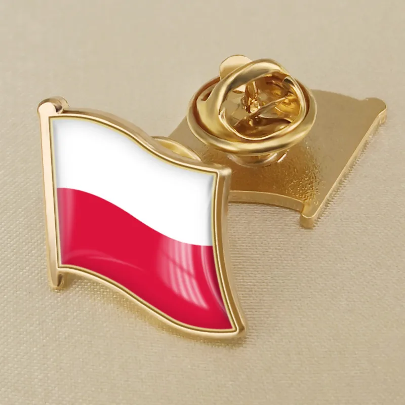 Poland Flag Brooch Enamel Pin PL National Flag Lapel Backpack Bag Badge Jewelry Decoration Przypinka z flagą Polski