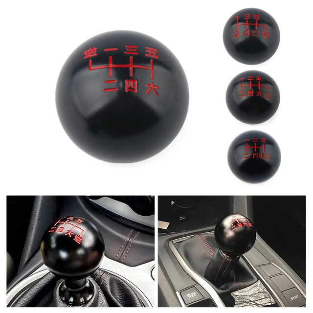 Ze stopu aluminium ze stopu aluminium styl JDM czarny 6 prędkości M10X1.5/M10X1.25/M8X1.25 gałka zmiany biegów dla Honda Acura/TOYOTA/NISSAN