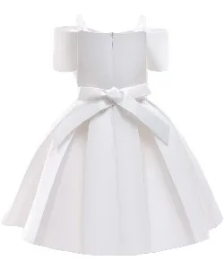 Детская одежда с цветочным принтом для девочек, торжественное вечернее платье для вечеринки по случаю дня рождения, вечернее свадебное танцевальное платье трапециевидной формы с бантом, детское атласное платье