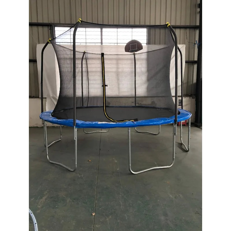 14Ft Outdoor Professional Jumping Trampoline With Safety Enclosure Stable Performance For Outdoor Fitness Activities