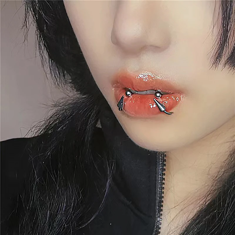 

16G Stainless Steel Cone Septum Ring Horseshoe Nose Piercing Spike Lip Tragus Helix Earring - Body Jewelry Gift