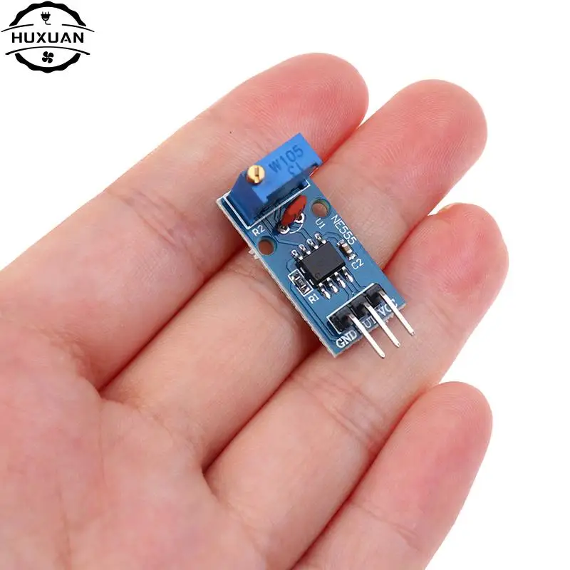 1pc 5V-12V NE555 Frequency Adjustable Pulse Generator Module NE555 Chip 3*1.5cm