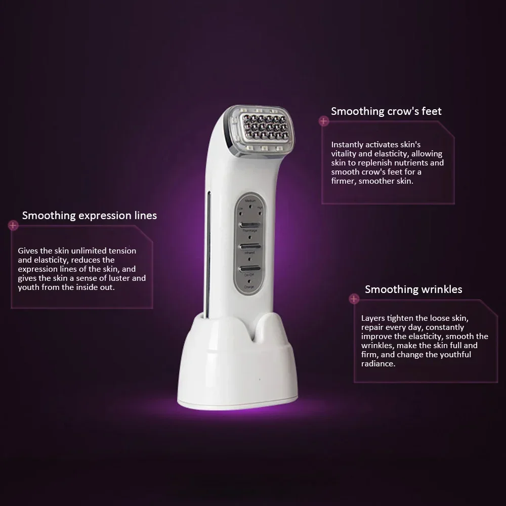 เครื่องยกกระชับผิวหน้า ลำคอ และผิวกาย - ยกกระชับผิวอย่างมืออาชีพ ดูแลผิวต่อต้านริ้วรอยแบบไม่ต้องผ่าตัด ใช้งานง่ายแบบไร้สาย พกพาสะดวก