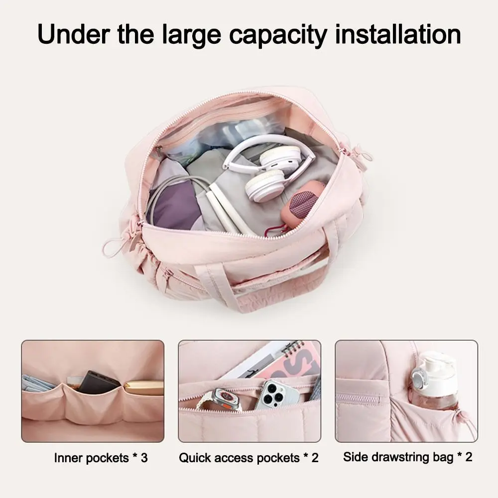 

Сумка для фитнеса из нейлона Cloud, большая вместимость, легкая, для йоги и спортзала, с отделением для сухих и влажных вещей, водонепроницаемая дорожная сумка-дафл