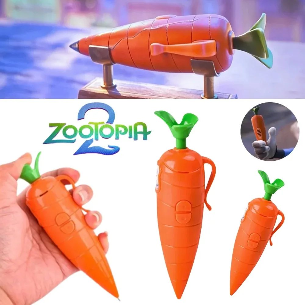 Bolígrafo con grabadora de voz 2 en 1 en forma de zanahoria de Disney Zootopia Judy, función de grabación de 60Sencond, bolígrafo de papelería