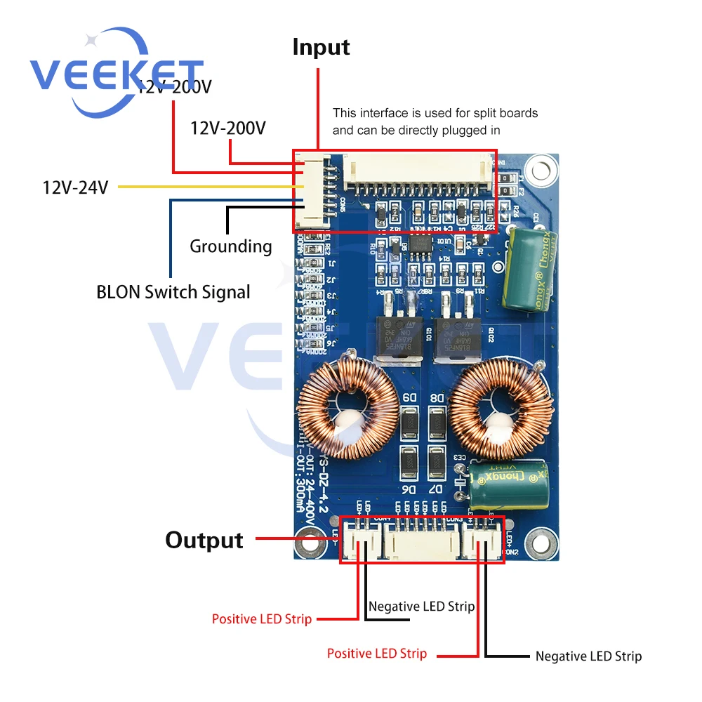 LED Strip Boost Board Universal High-Voltage Board for 32-100 Inch LED LCD TV Backlight Constant Current Board