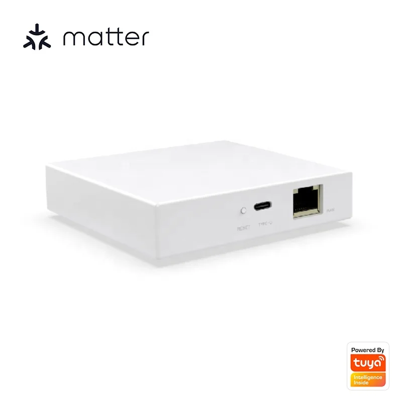 Matter Smart Home Gateway Tuya Cable Zigbee Thread Protocol Hub Bridge Support Alexa Google Home Homeekit