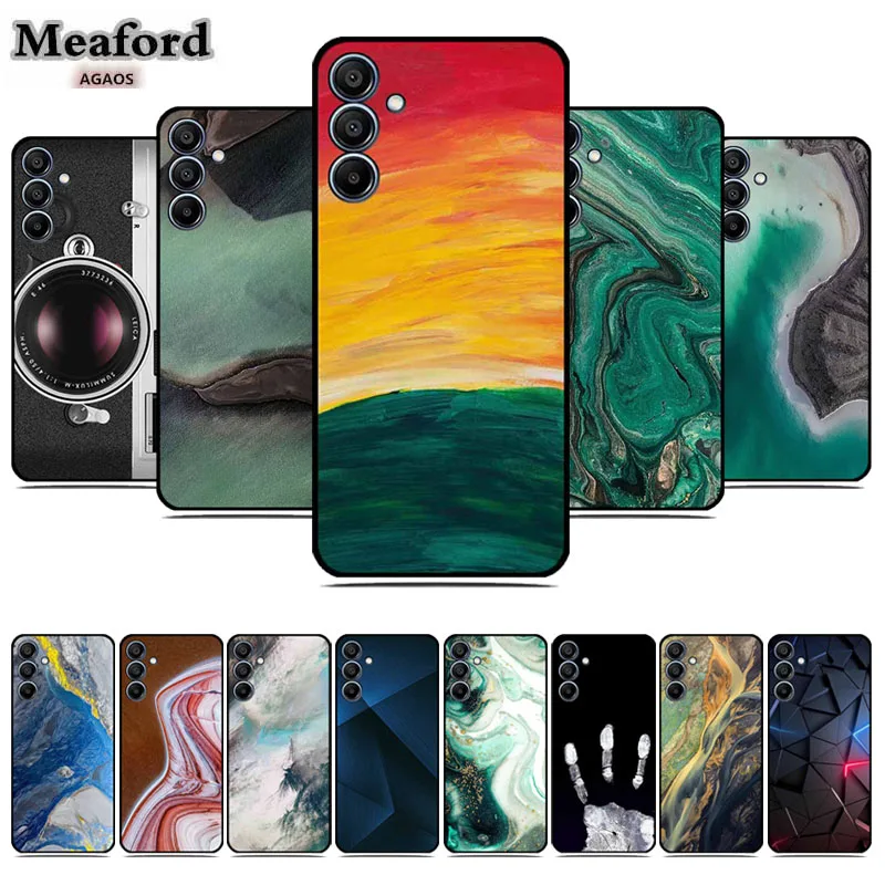 New Marble Pattern Case for Samsung A36 A26 A56 Soft TPU Silicone Shell Funda Samsung galaxy A 56 26 36 High Quality Phone Cover