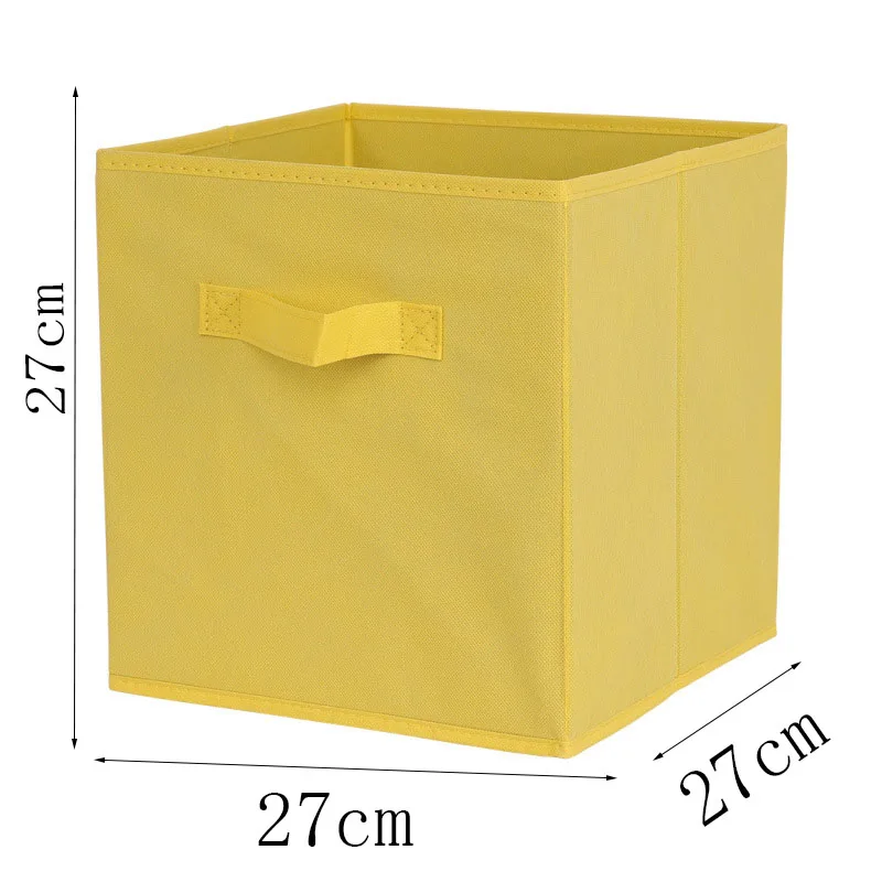 High-quality non-woven storage box fashion storage box multi-functional folding lattice bookcase storage box