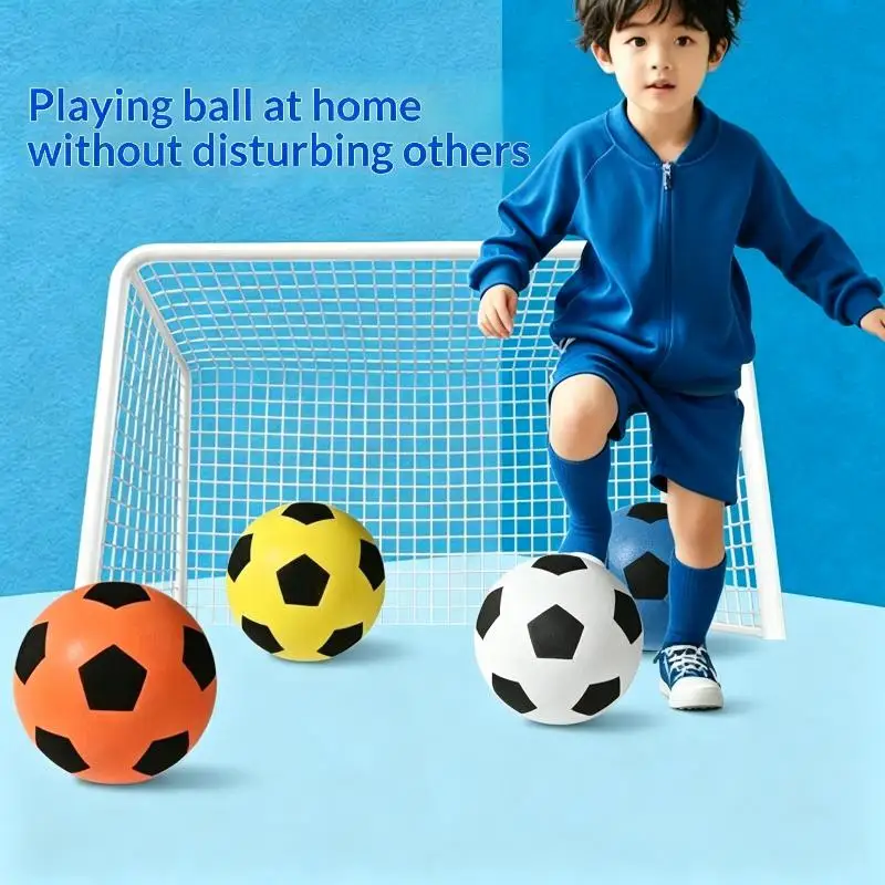 18cm Silent Foam Bouncing Ball Mute Noiseless Basketball Lightweight Toy for Toddlers Baby Birthday Gift Choice