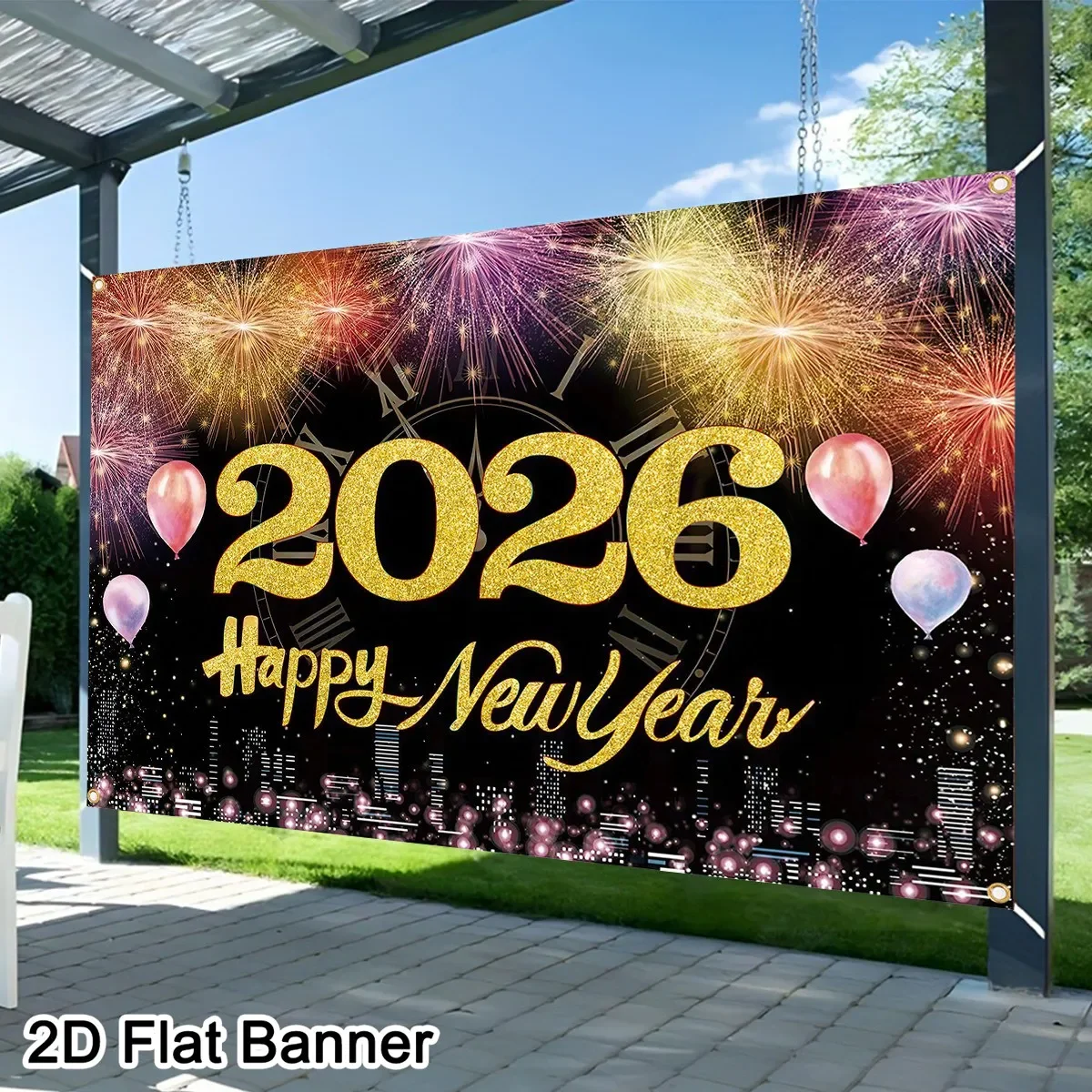 2026 Frohes Neues Jahr Party Hintergrund Banner Hintergrund Neujahr Feiern Familie Party Dekoration Foto Hintergrund Dekoration