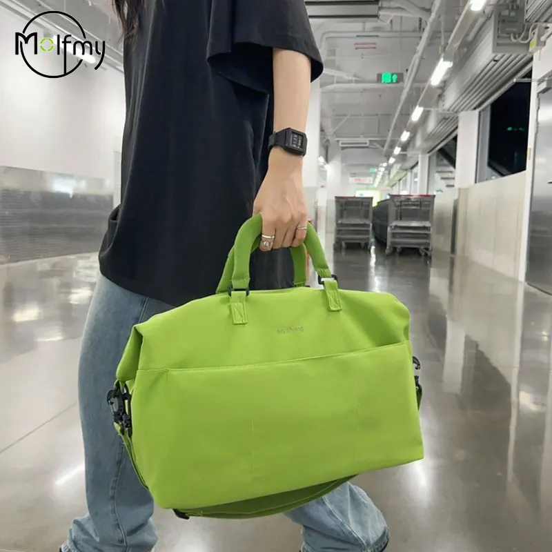 

Luxury Bag Carry on Travel Duffle Handbag Nylon Waterproof Sports Gym Tote Bags for Women Large Capacity Storage Luggage Handbag