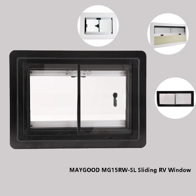 Flat push side pull window IVECO Quanshun tempered glass shading and anti-mosquito window