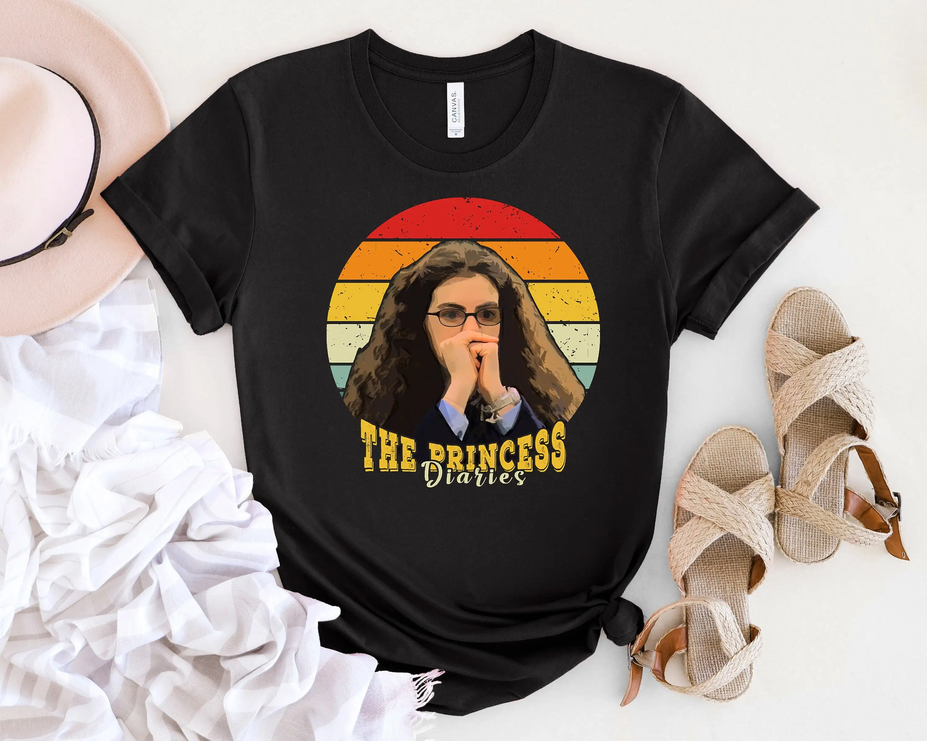 Футболка с принцессой и дневниками в стиле ретро 1920-х годов для друзей и ее гостей