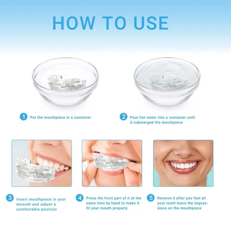

New Anti-Snoring Mouthguard Teeth Bruxism Mouthguard Improves Sleep Teeth Bruxism Sleep and Apnea Device