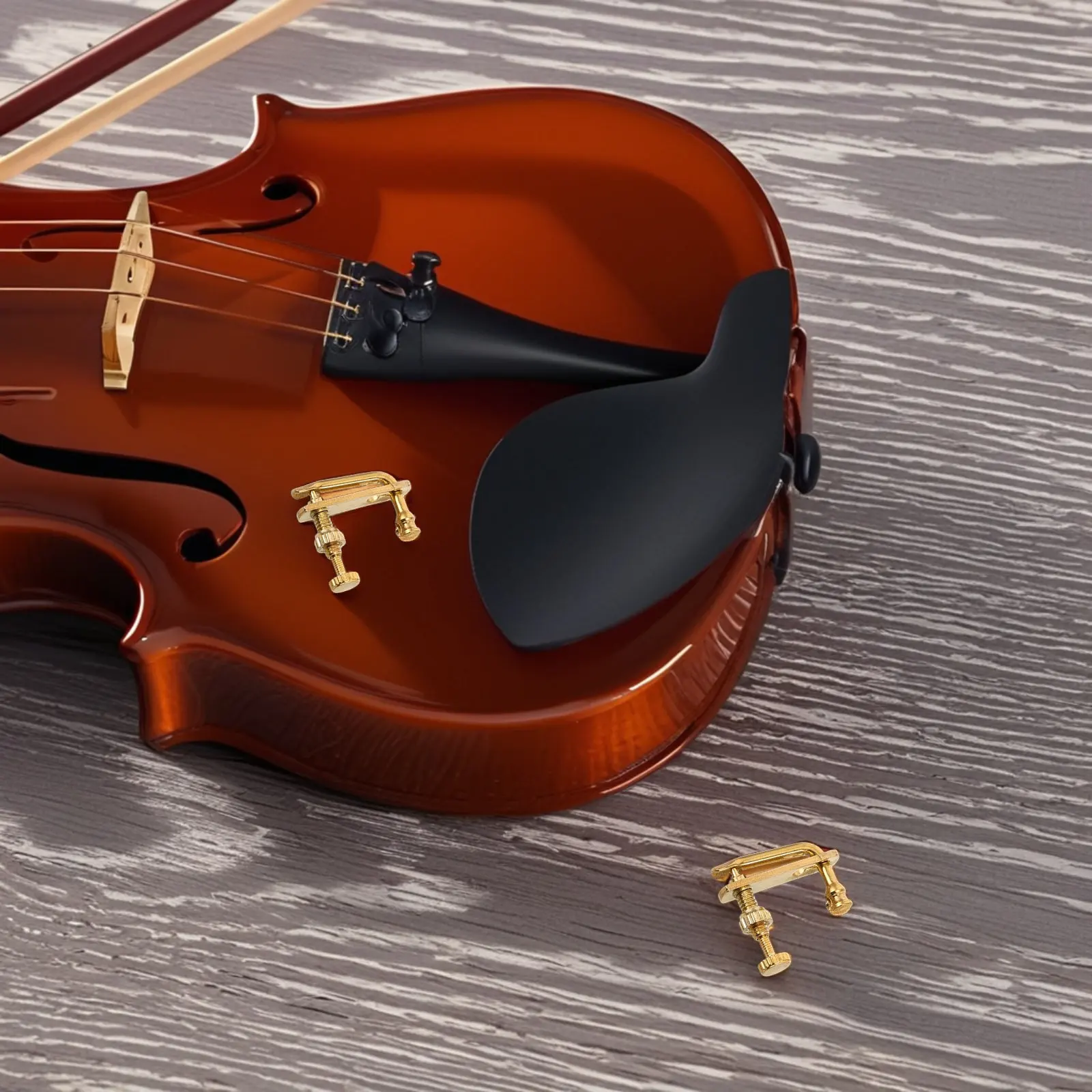 4 Pcs Metal Adjuster Components Beginner Violin Fine Tuners for Viola Durable Tuning Tools Guitar Metronome