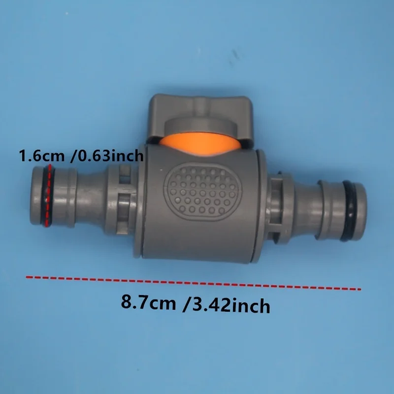 1Pc/2Pcs Plastic Garden Hose Quick Connect Valve Set - Universal Thread Ball Valve Switch for Car Wash and Pipe Repair