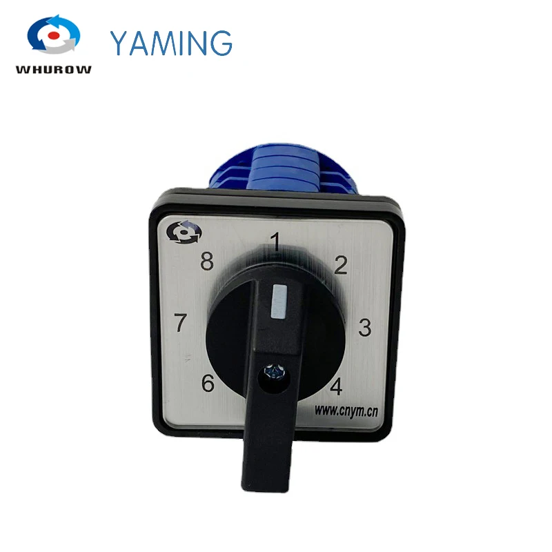 Yaming Electric LW39B-16/4 Changeover Rotary Cam Switch 690V 16A 4 Poles 8 Position 16 Terminals Control Motor LW26