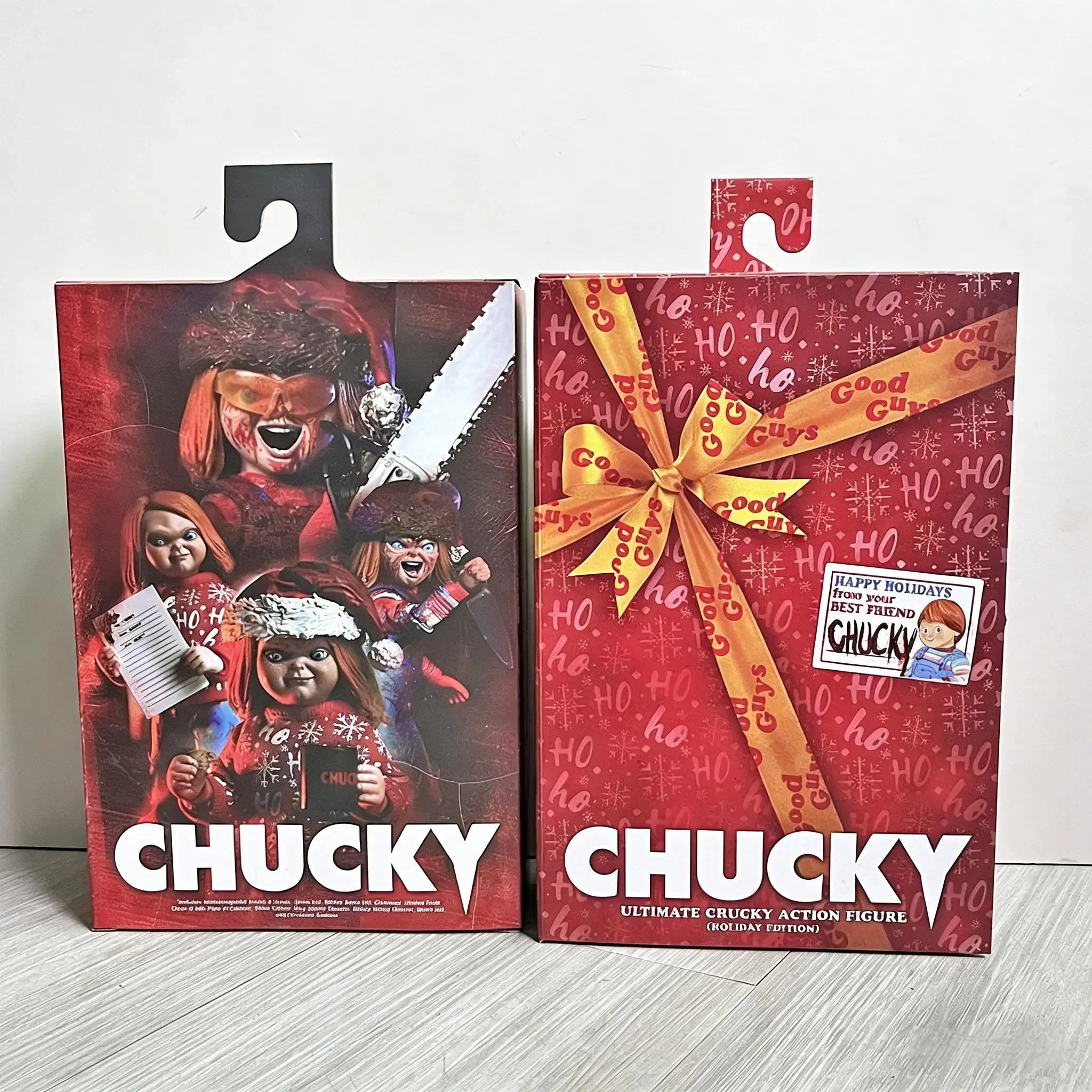 

Фигурка Чаки в рождественском костюме NECA, модель из аниме «Детские игры», игрушки для подарков на Рождество и день рождения