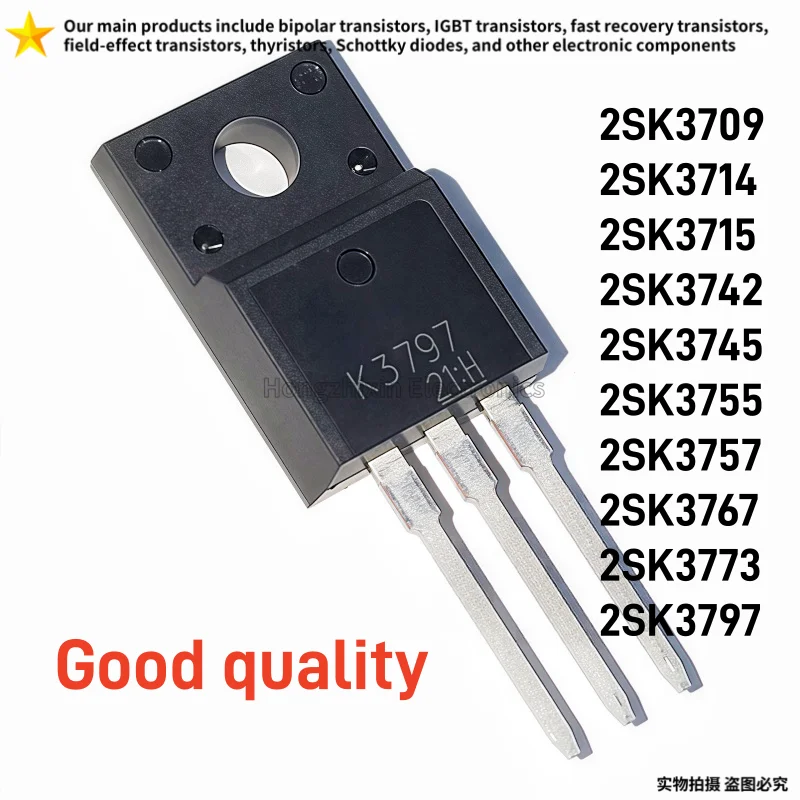 10PCS NOVO 2SK3709 2SK3714 2SK3715 2SK3742 2SK3745 2SK3755 2SK3757 2SK3767 2SK3773 2SK3797 TO-220