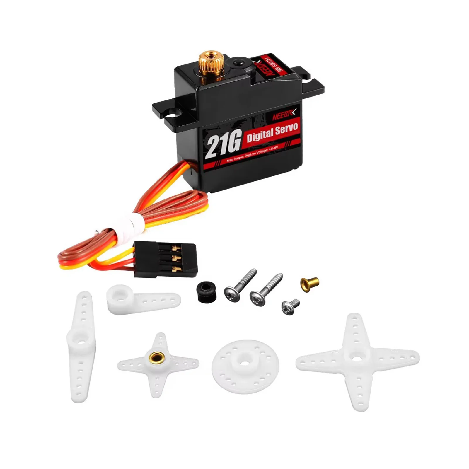 Servo digitale impermeabile con ingranaggi in metallo 21G impermeabile per 1/12 1/14 1/16 1/18 RC Car Drone Barca Camion Aereo Barca Robot Parte di aggiornamento