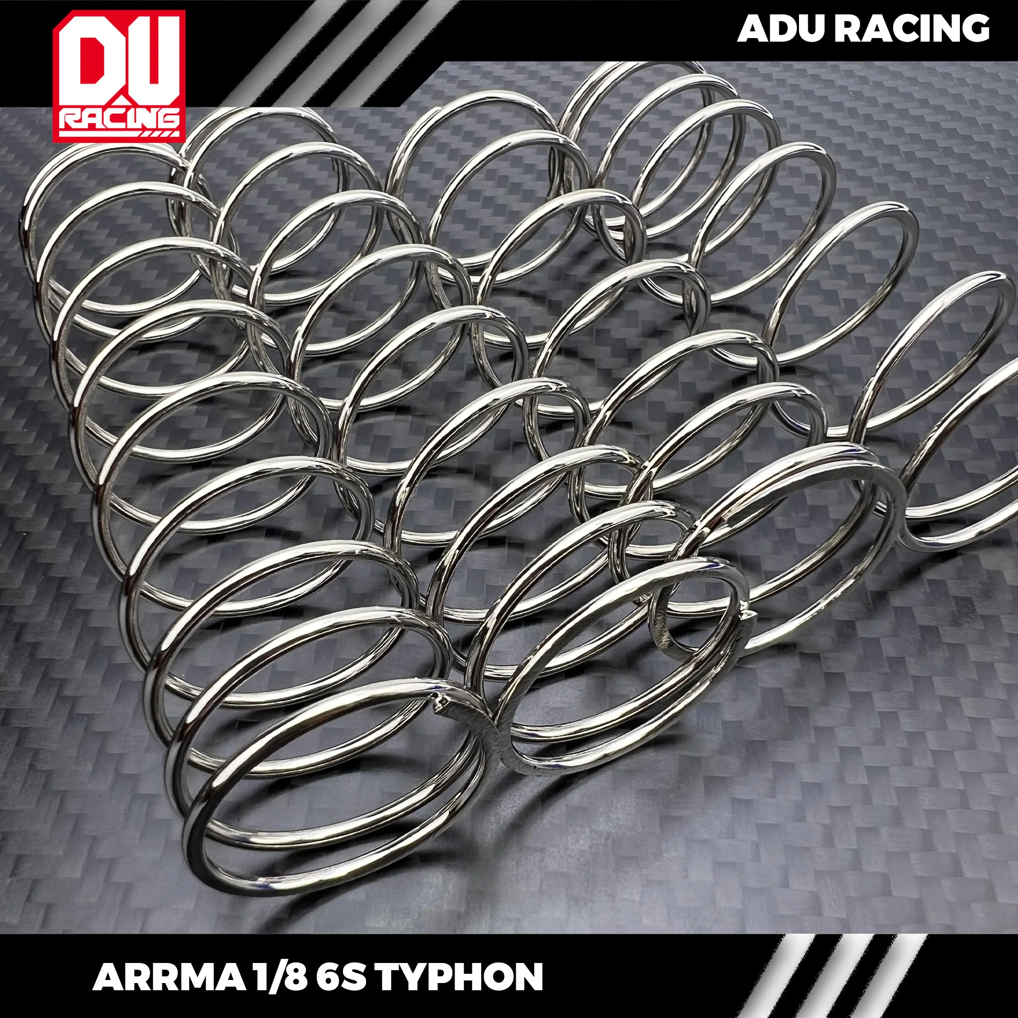 ADU RACING HARD 1.6MM Shock Springs for 6s TYPHON AND TLR TYPHON ARA330235 ARA330239