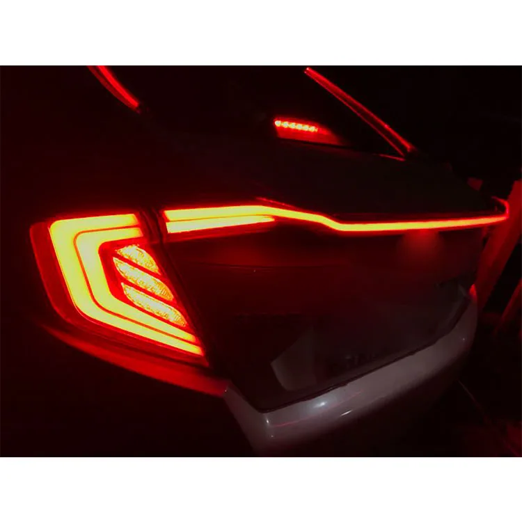 DK Motion Good Quality Led Tail Lamp Tail Light For Honda Civic 10 Generation 2016 - 2020 Car Tail Lamp