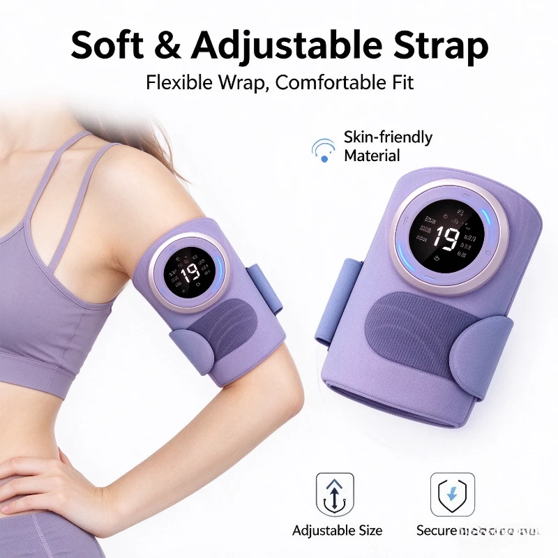 EMS Microcurrent Arm Slimming and Shaping Device, Portable Vibration Swing Massager, Arm Fat Removal Shaper for Thigh Upper Arm