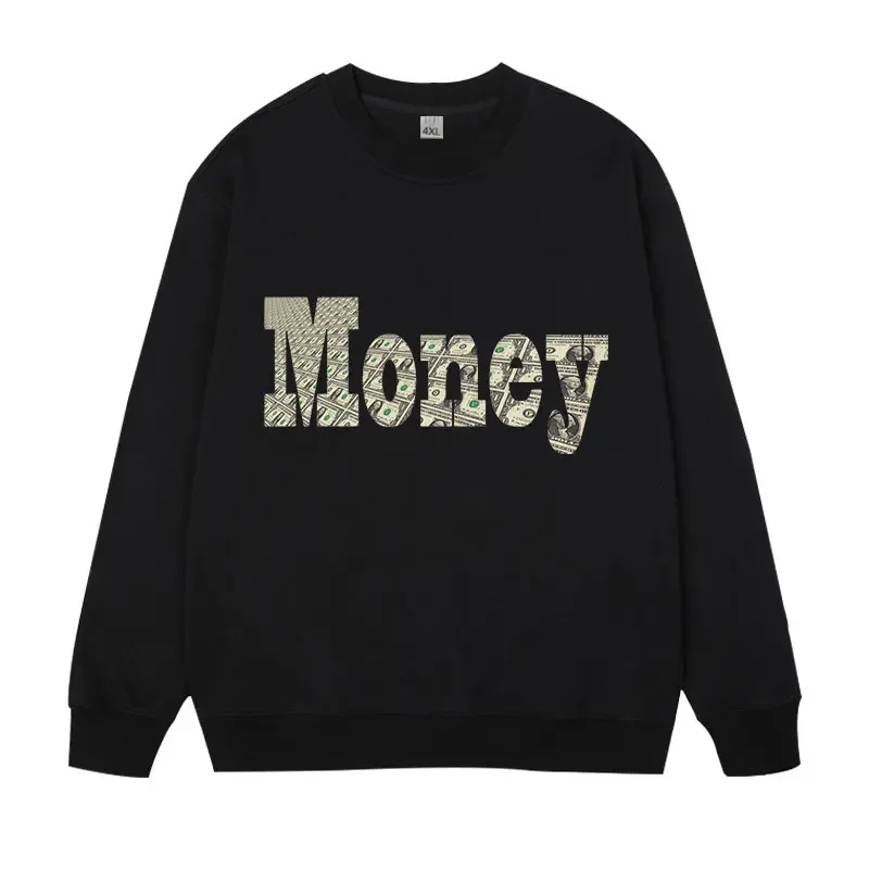 بلوفرات رجالية مقاس كبير بلوزات قطنية كاملة 5XL 6XL 7XL خريف شتاء بأكمام طويلة ملابس علوية مطبوعة ملابس رجالية 110 كجم-180 كجم