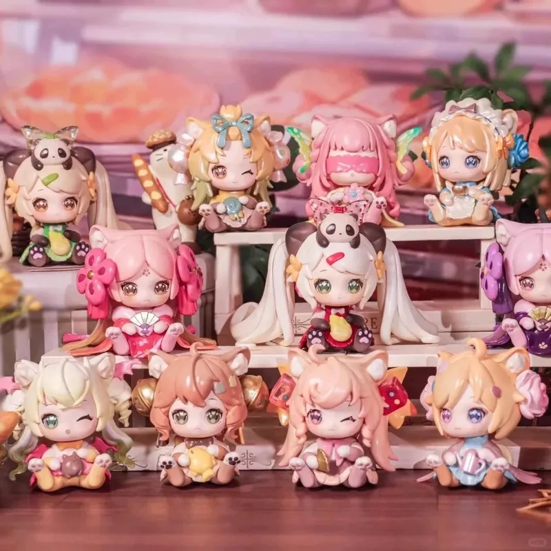 

Оригинальное пятно Moni Cat Ni Baby's Little Cat Agency Слепая коробка Модная игровая загадочная коробка ручной работы Kawaii Настольный орнамент Подарки