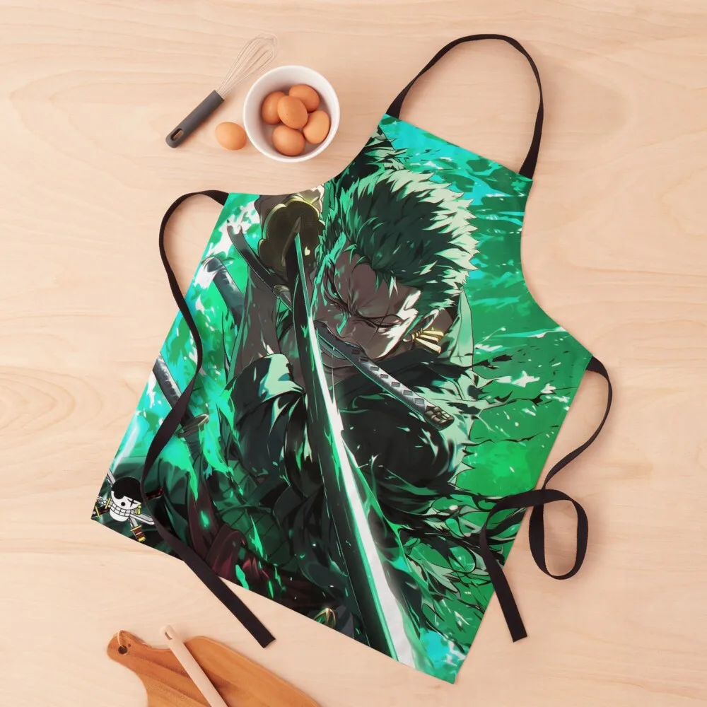 

Zoro’s Three-Sword Fury - The Path of the Swordsman Apron man chef uniform Home Utensils kitchen jacket woman Apron