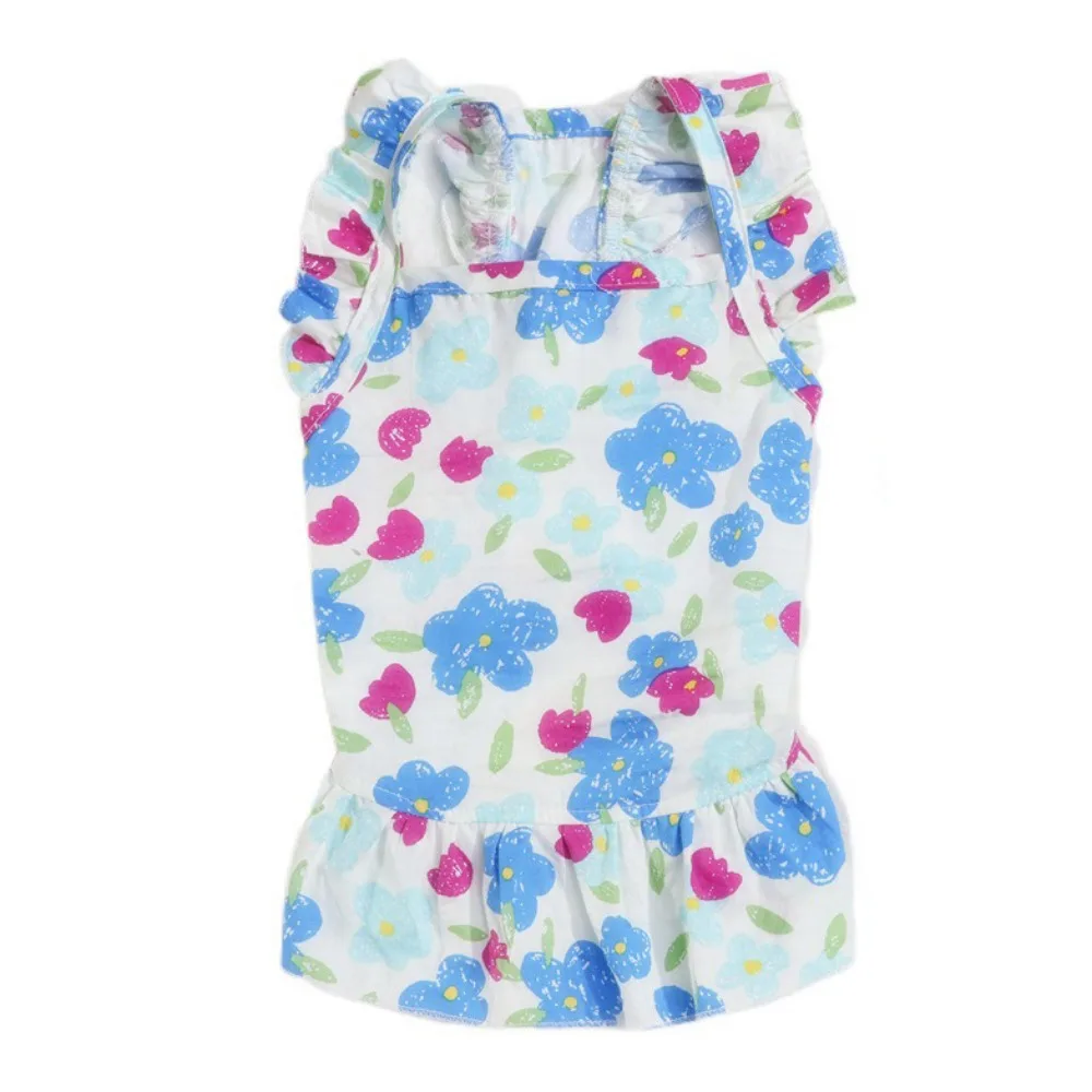 

Exquisite Soft Dog Floral Dress Breathable Thin Pet Princess Dress High-end Pet Suspender Dress Pet Supplies