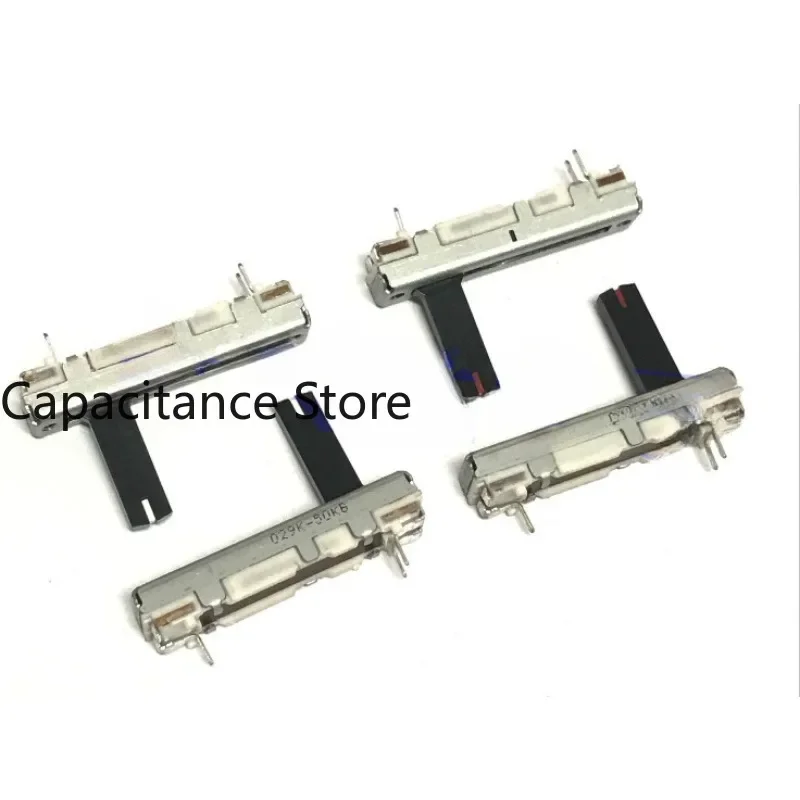 

5PCS Sliding potentiometer 3.5cm B50K microphone, broadcasting intercom, volume adjustment push 15mm