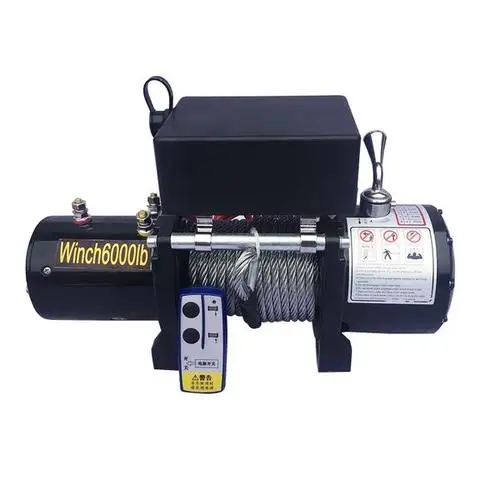 12000 Lbs 12v 24v 4wd Off Road 4x4 Car Electric Winch With Synthetic Rope