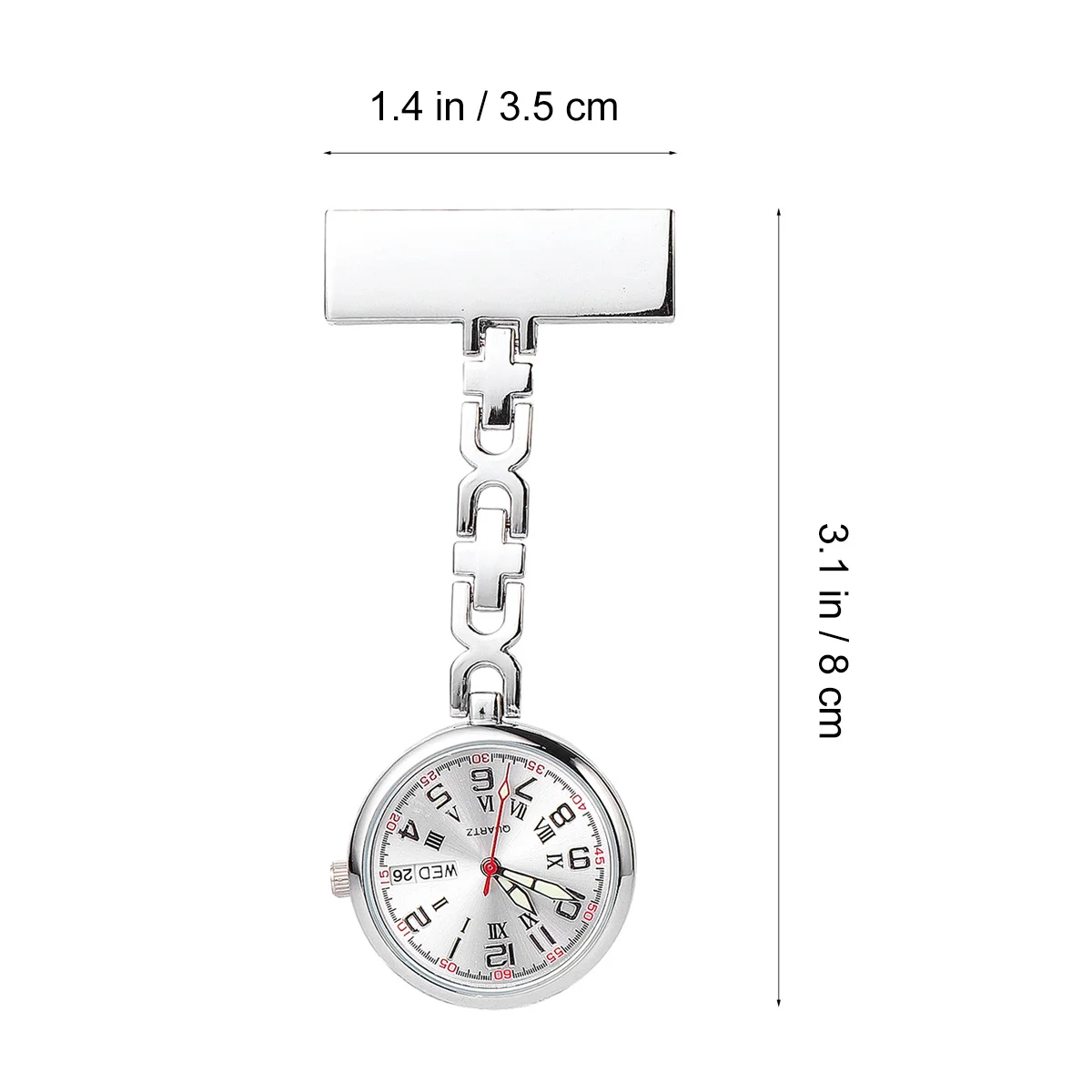 

Nurse Pocket Watch Luminous Medical Staff Work Wear Hanging Timepiece For Doctors Sister Girlfriend Gift Idea