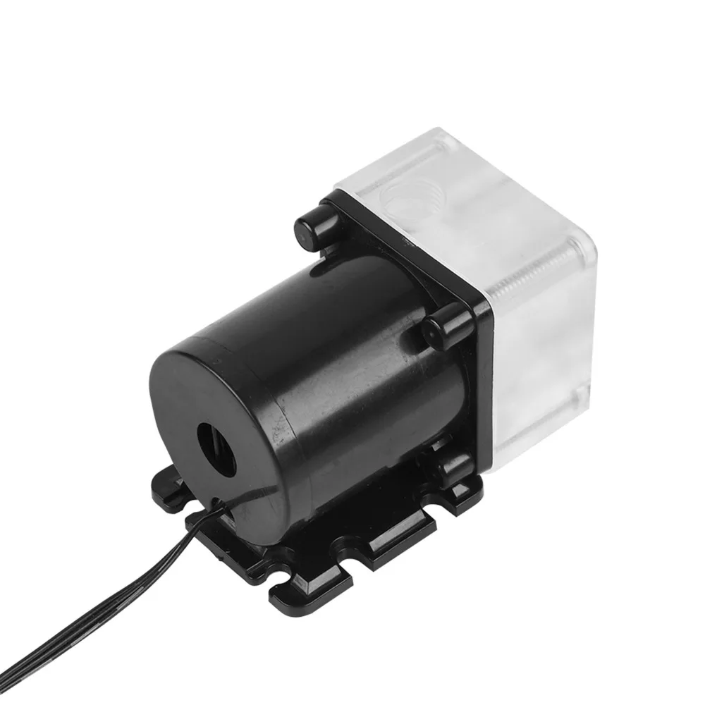 Durable G1/4 Thread CPU Water Pump 12V DC Noiseless PC Water Cooling Pump Compact 500L/H Water Cooling Pump CPU Cooling System