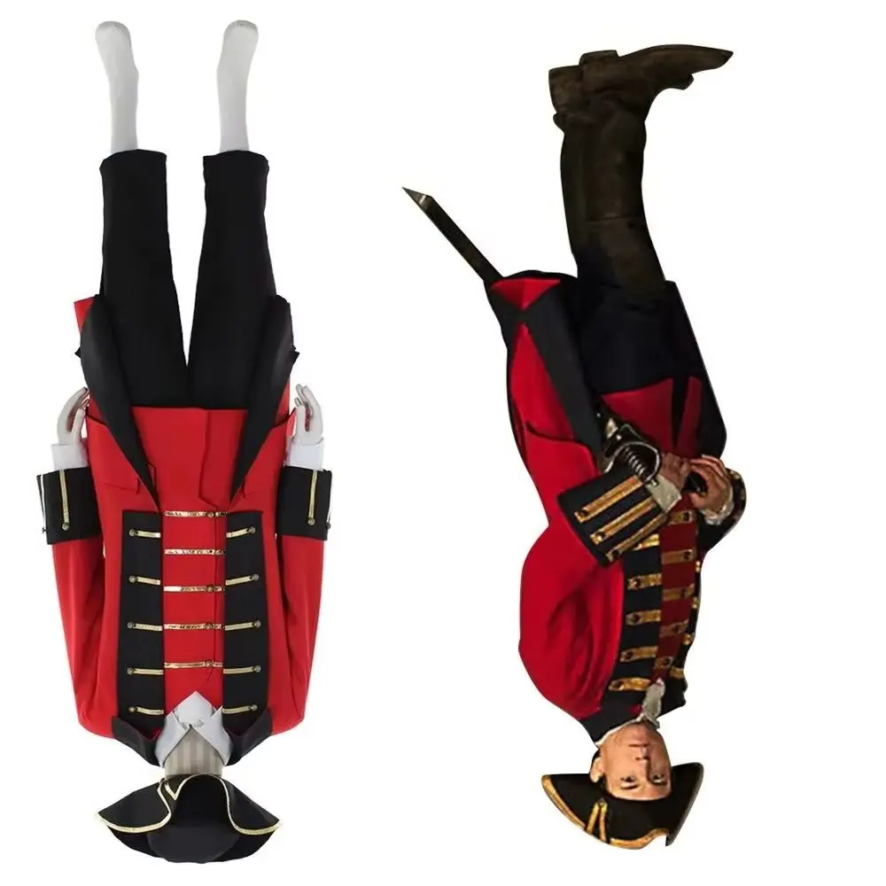 

TV Outlander Jonathan Randall Cosplay Costume Medieval Colonial Military Soldier Uniform Suit Men Carnival Party Outfits