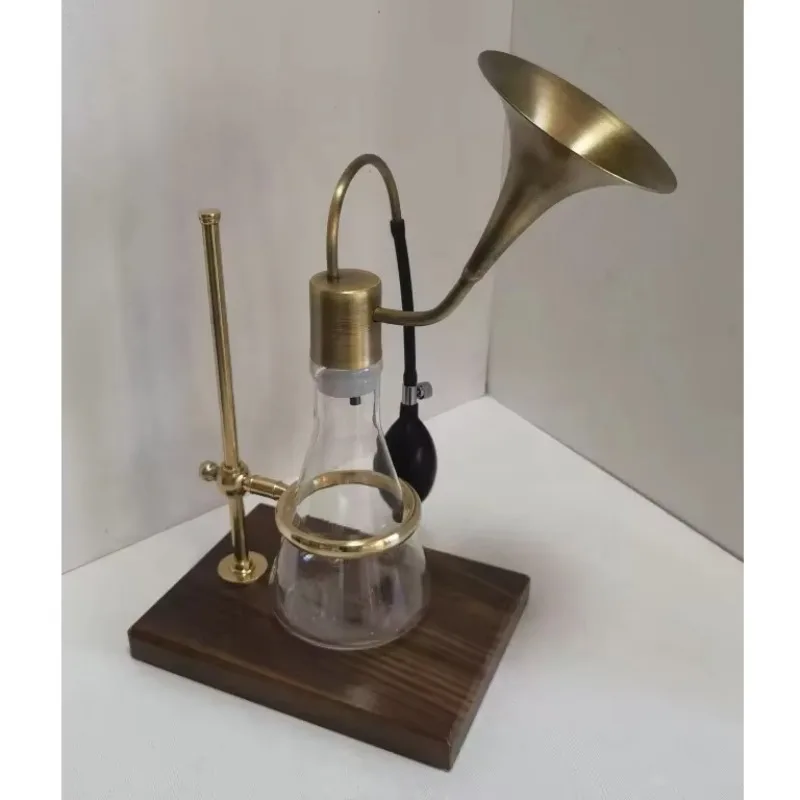 The newly designed pat copper perfume coffee scent display device 500ml brass scent incense bottle