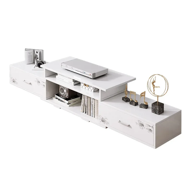 

TV cabinet coffee table combination Nordic small apartment modern simple living room home simple telescopic bedroom TV cabinet