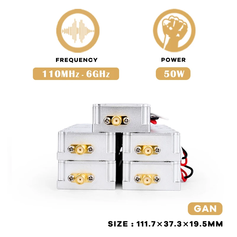 10W-100W With circulator module 428-438MHZ 500-1000MHZ 2.4G Uav FPV positioning defense system interceptio transmission module