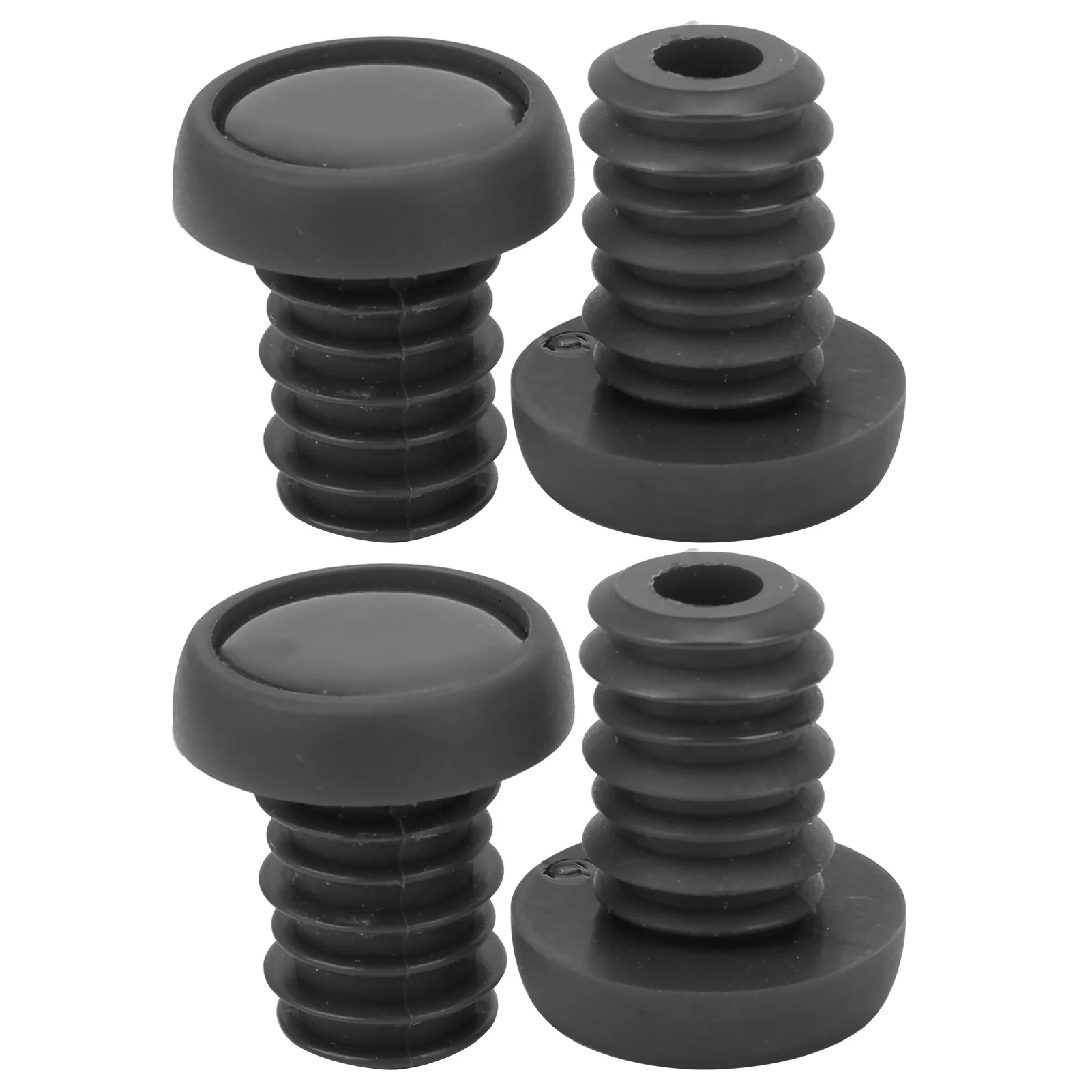 

ZTTO Bike Handlebar Grips Bar Ends Screw Plugs Polyester Rubber Bicycle Cycling AccessoryBlack