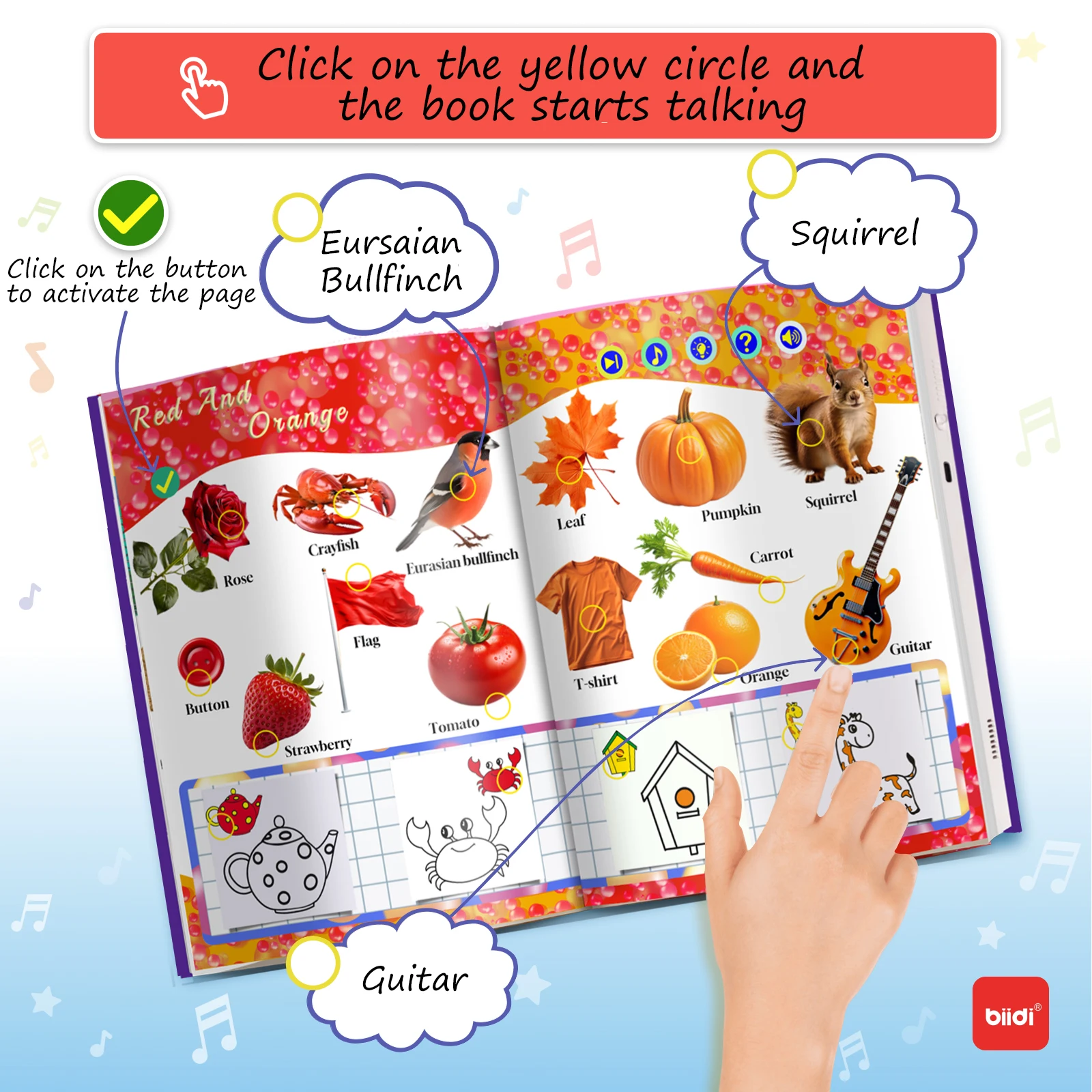 Montessori English Touch Book Interactive Book E-book Children's Early Learning Toys Children's Audiobooks