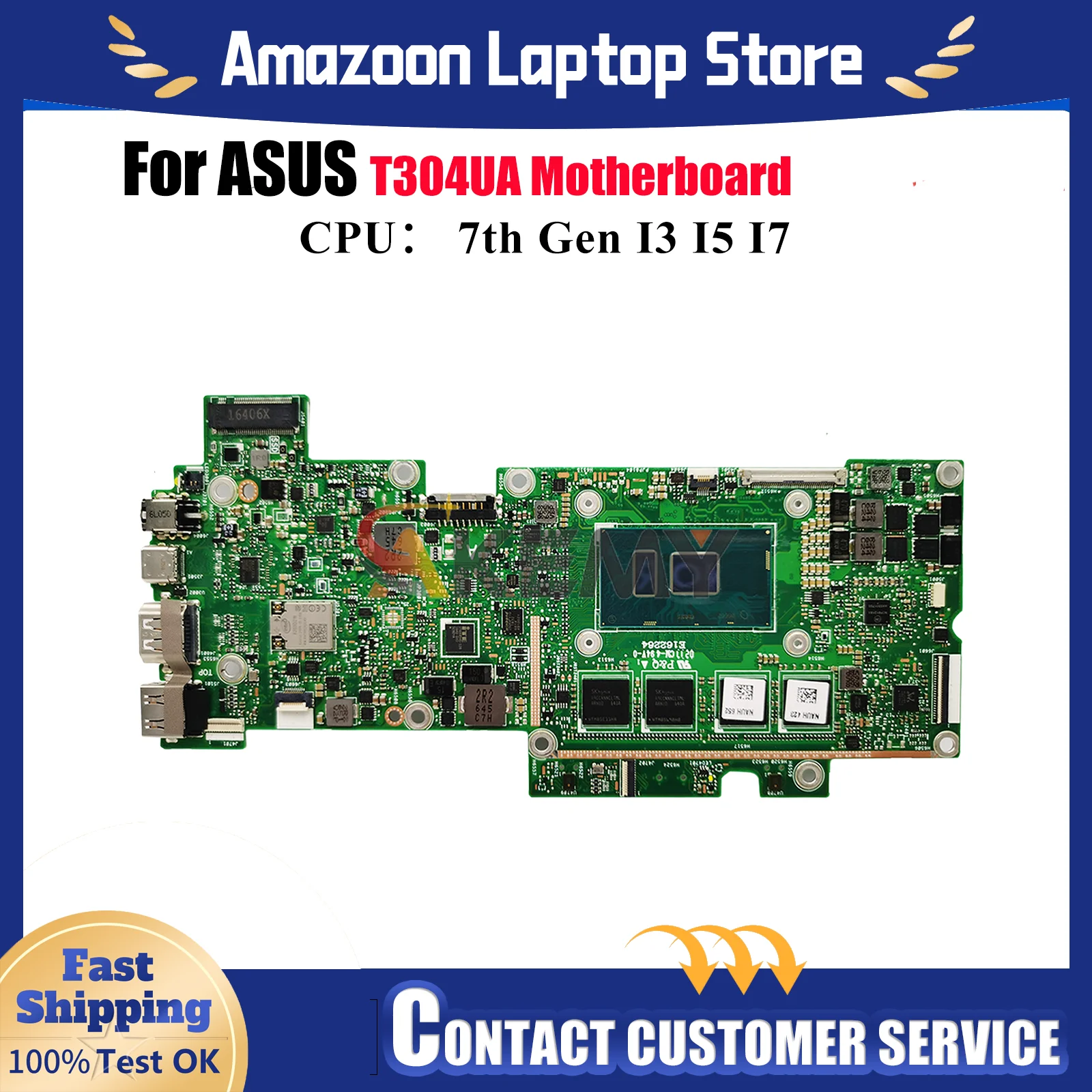 

T304UA Материнская плата для ноутбука ASUS Transformer T304U T304UA Материнская плата для ноутбука с процессором I3 I5 I7 100% тестирование ОК быстрая доставка stk