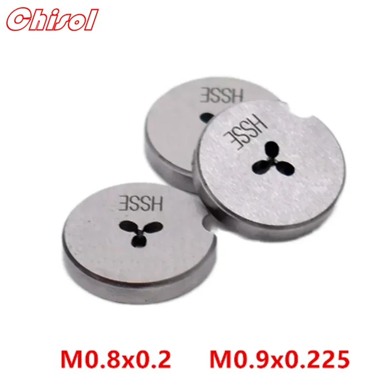 Threading Die Tap M0.8x0.2 M0.9x0.225 Non Adjustable Thread Rolling Dies Screw Taps for Watch Repair